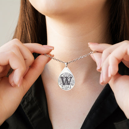 Minimalist Initial Necklace – Custom Engraved Jewelry