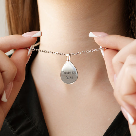 Personalized Word Necklace – Custom Minimalist Pendant