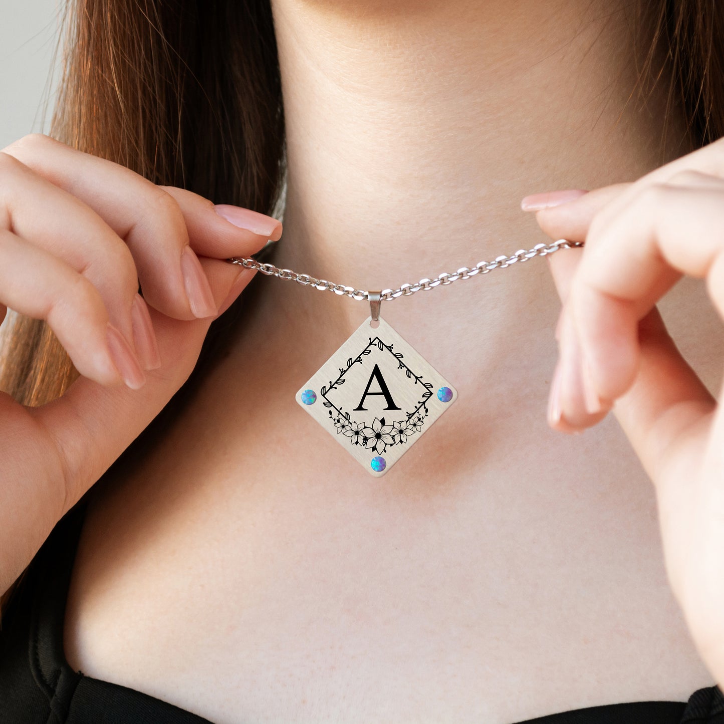 Personalized Letter Necklace – Custom Monogram Pendant