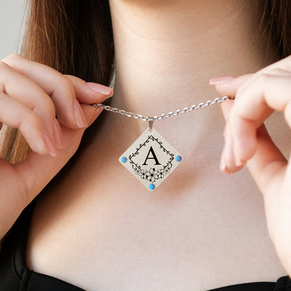 Personalized Letter Necklace – Custom Monogram Pendant