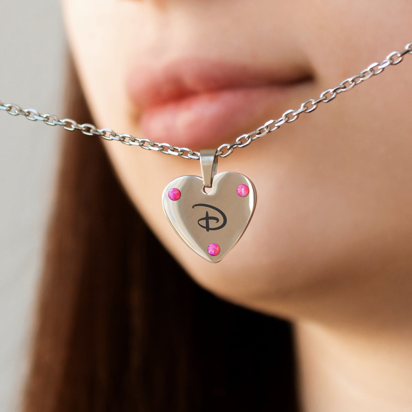 Custom Initial Necklace – Engraved Letter Pendant