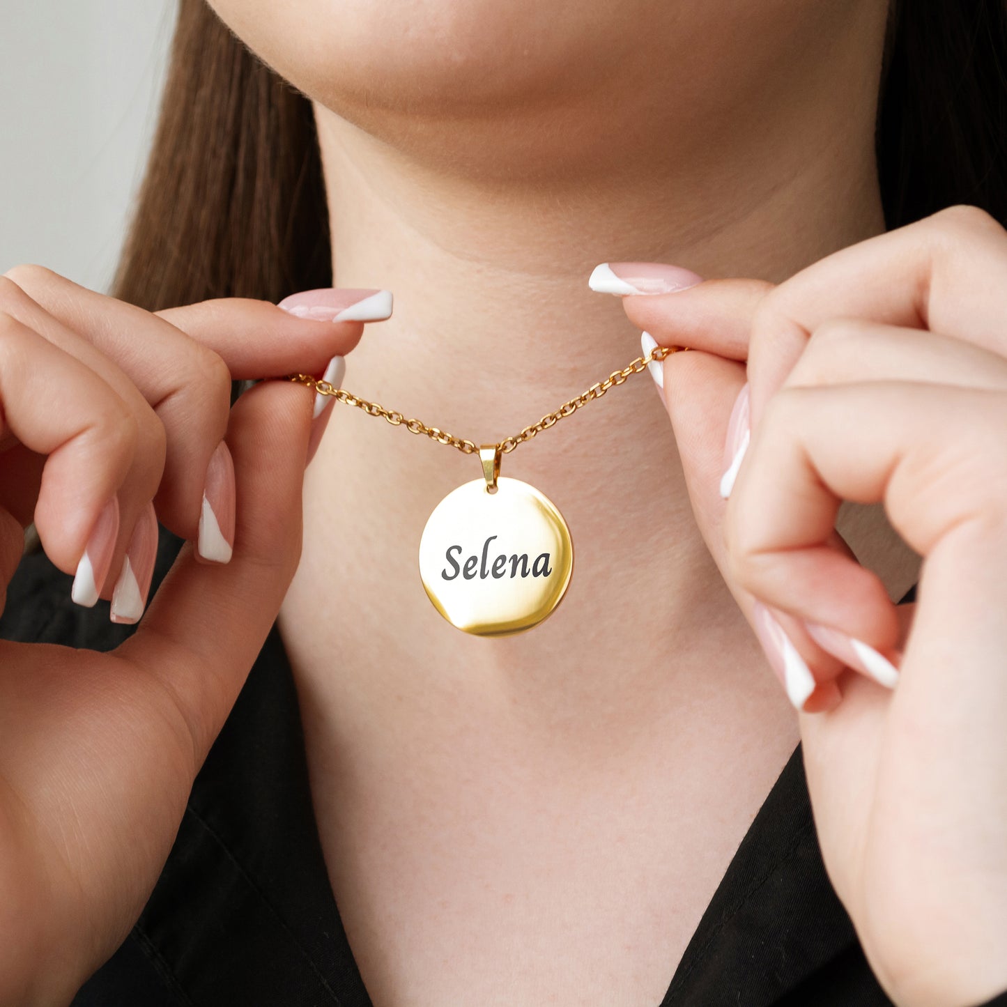 Personalized Name Necklace – Custom Engraved Pendant