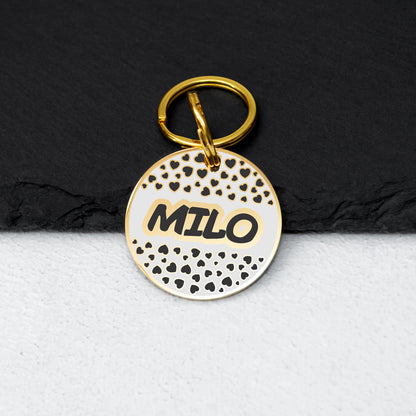 Dog Name Tag - Double Sided Engraved Pet Collar Tag