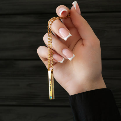 Personalized Name Necklace – Custom Engraved Pendant