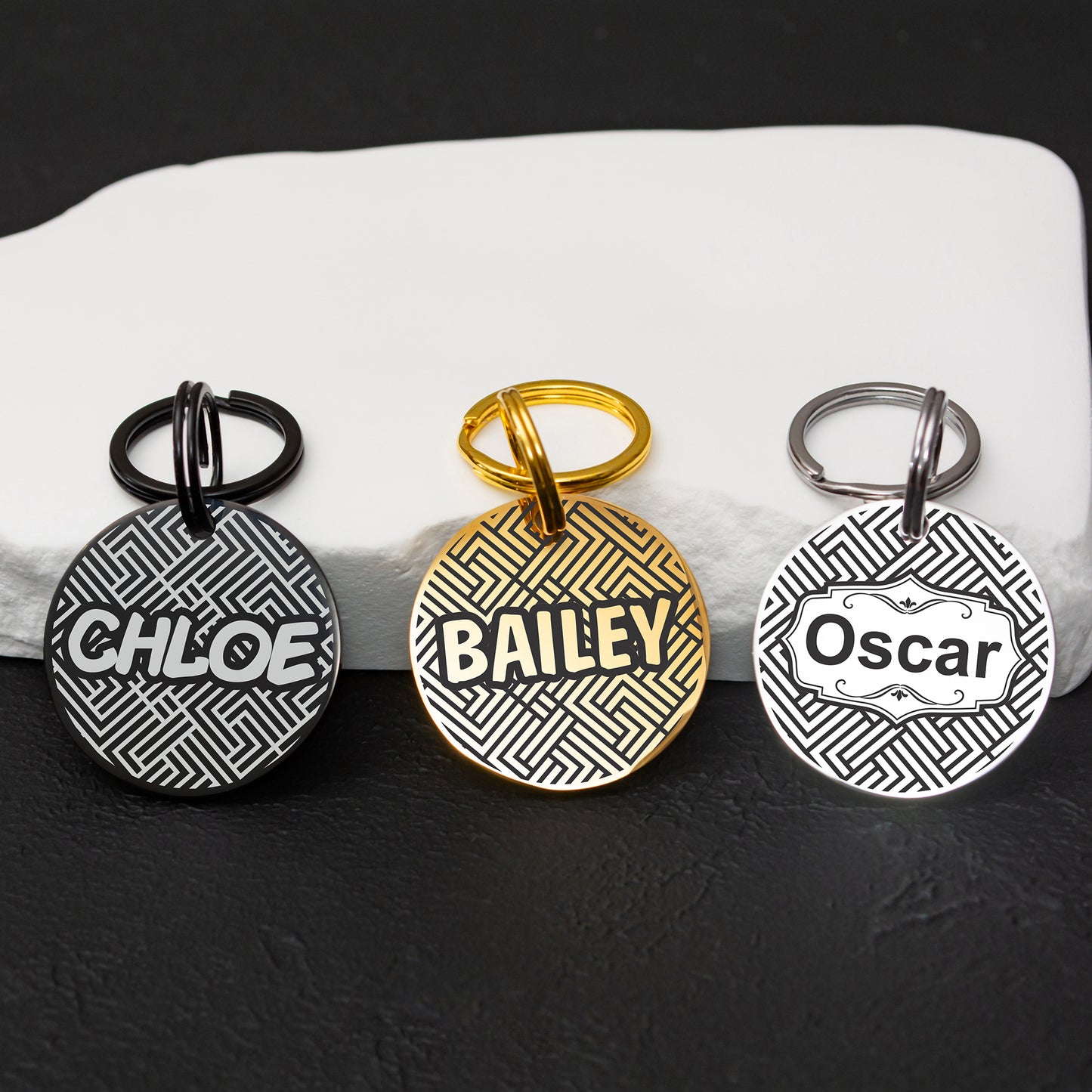 Personalized Dog and Cat Tag - Stainless Steel Engraved Pet ID Tag