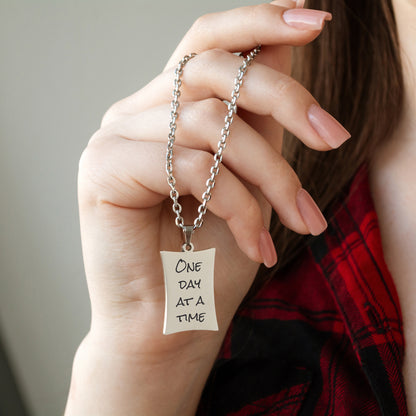 Custom Name Necklace – Engraved Minimalist Jewelry