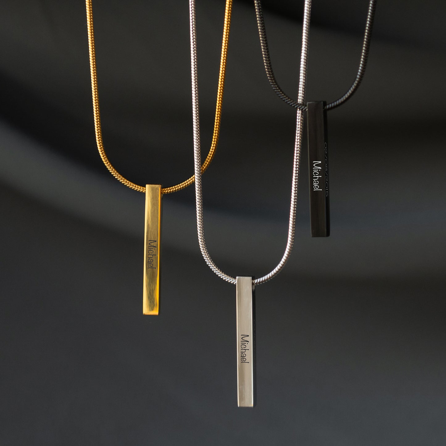 Engraved Name Bar Necklace – Personalized Everyday Jewelry