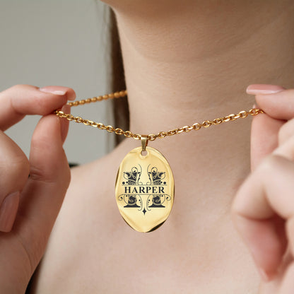 Engraved Letter Necklace – Custom Minimalist Pendant