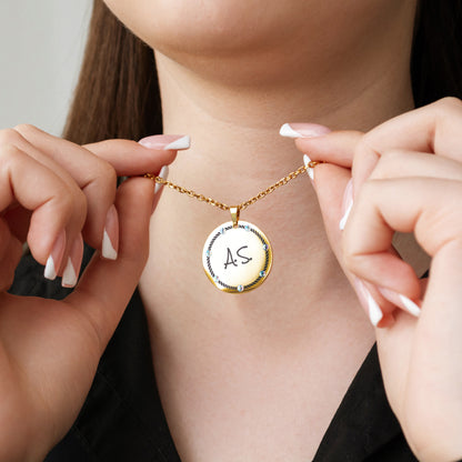 Initial Letter Necklace – Personalized Engraved Pendant