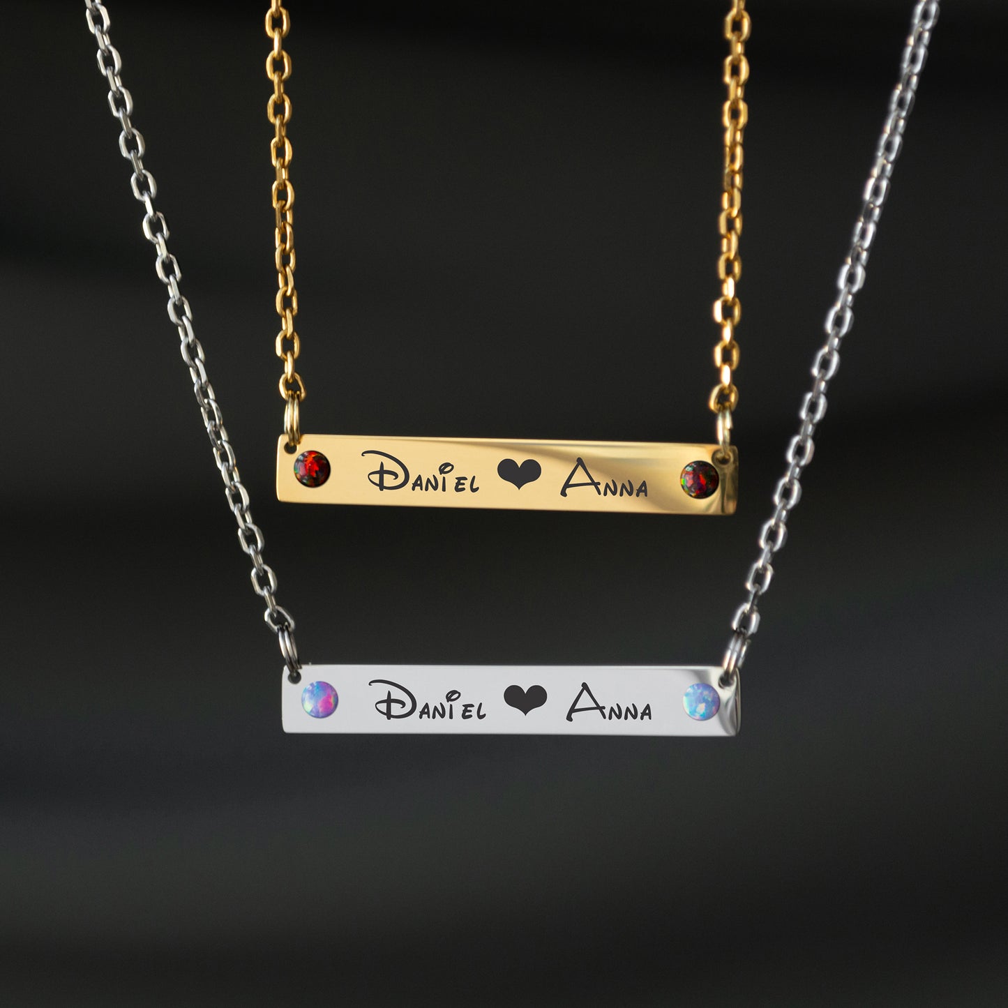 Custom Engraved Necklace – Name or Short Text Jewelry
