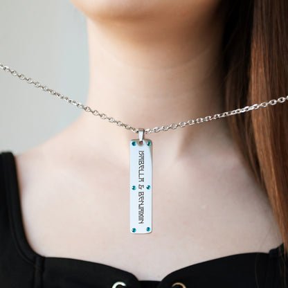 Personalized Name Necklace – Custom Engraved Pendant
