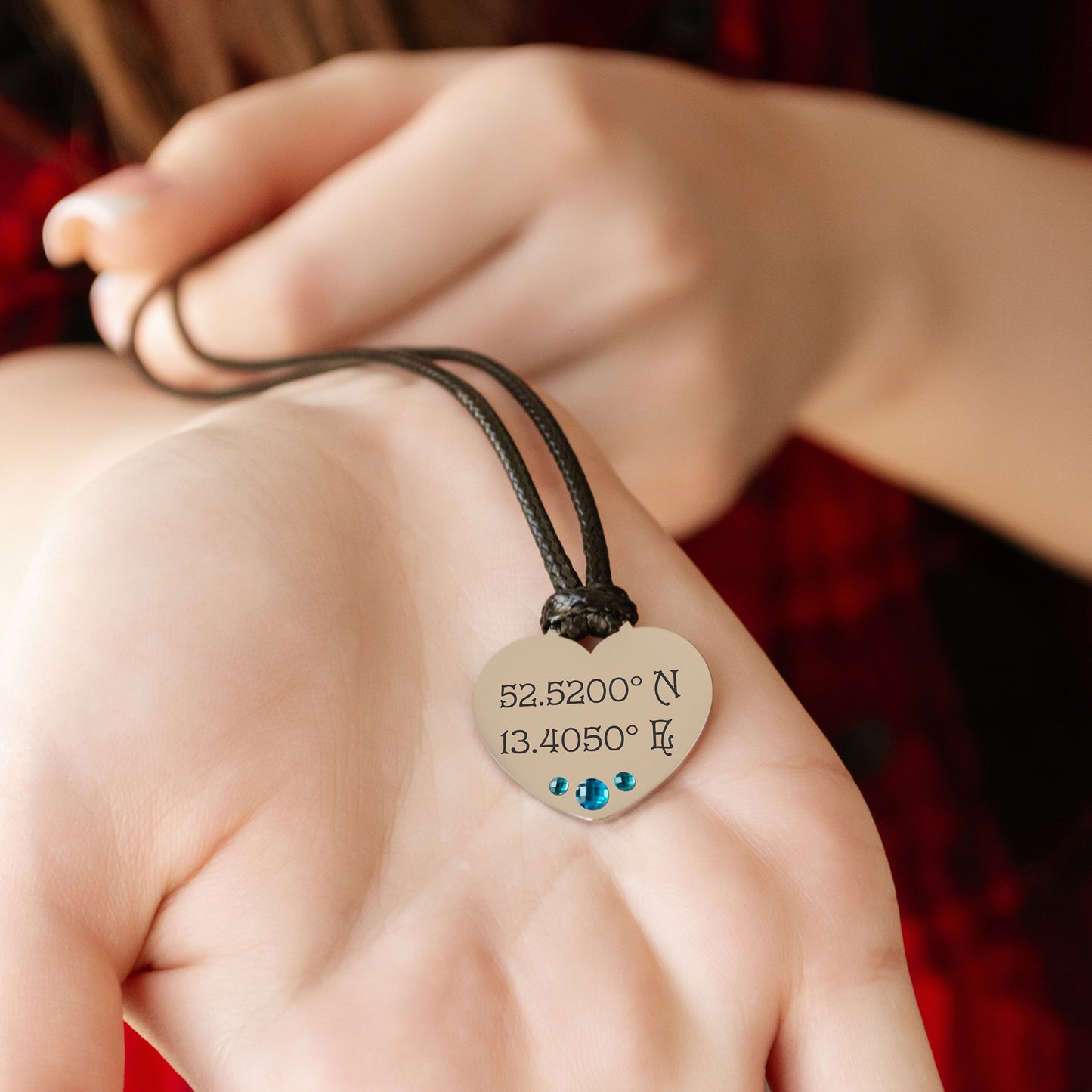 Custom Coordinates Pendant – Latitude Longitude Necklace Gift