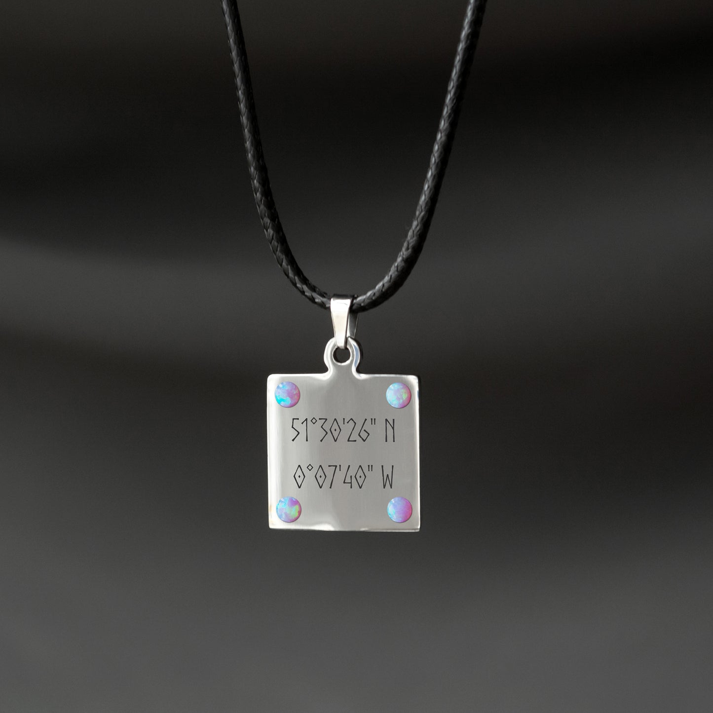 Coordinates Bar Necklace – Personalized Engraved Jewelry