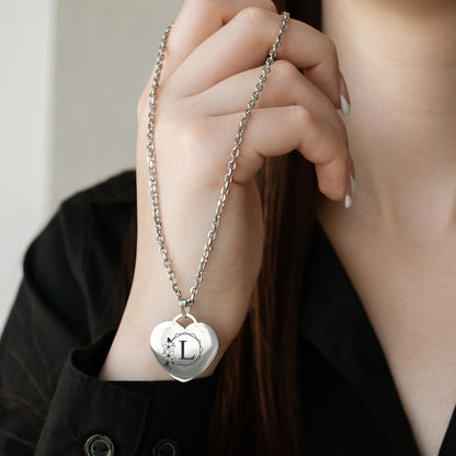 Initial Charm Necklace – Personalized Engraved Jewelry