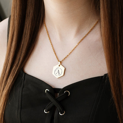 Personalized Letter Necklace – Custom Monogram Pendant