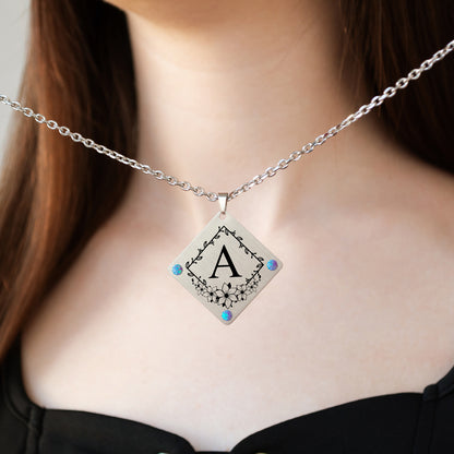 Personalized Letter Necklace – Custom Monogram Pendant