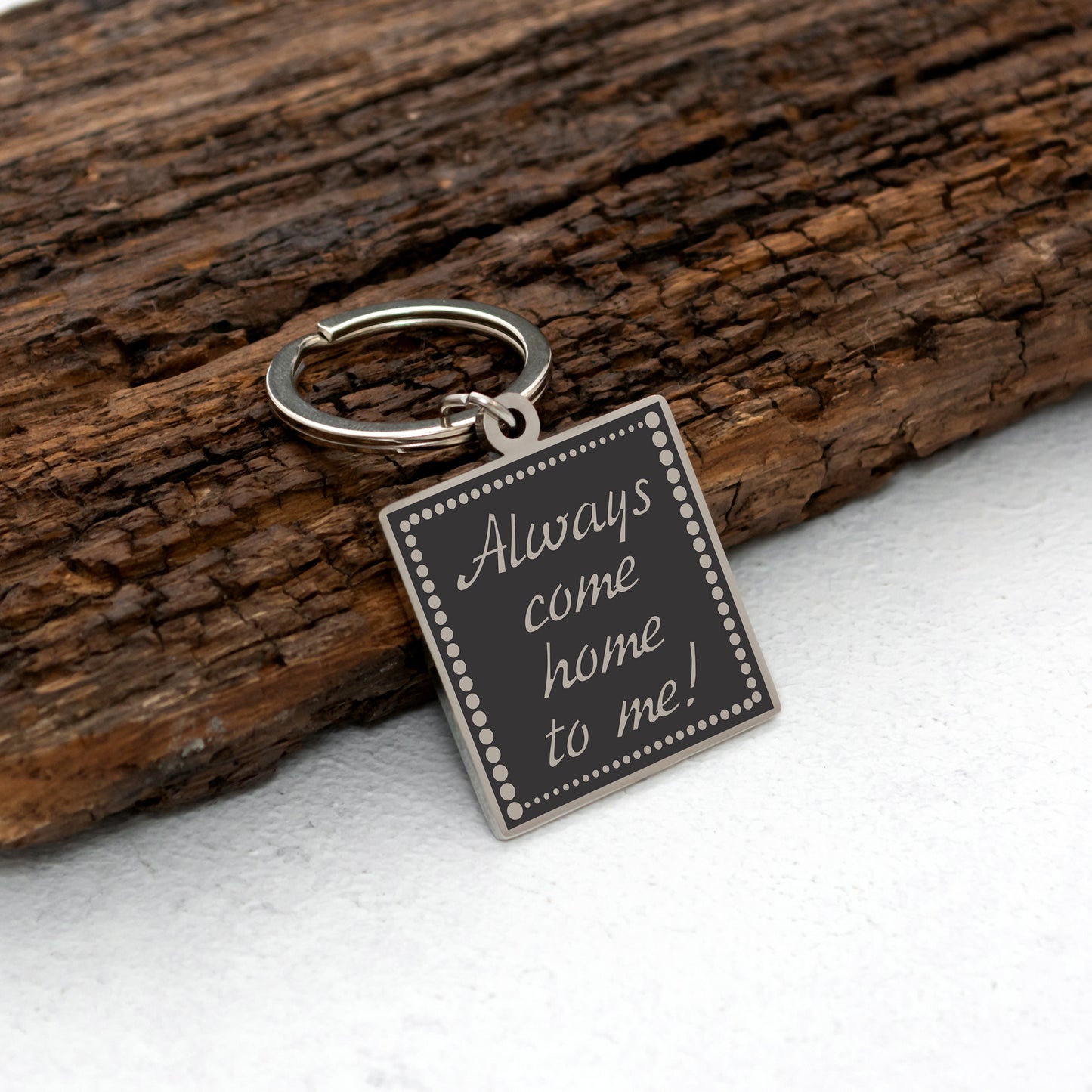 Drive Safe Message Keychain - Custom Engraved Keepsake