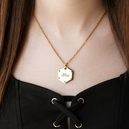 Engraved Name Bar Necklace – Personalized Everyday Jewelry