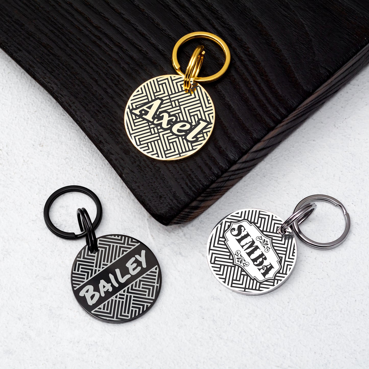 Personalized Dog and Cat Tag - Stainless Steel Engraved Pet ID Tag