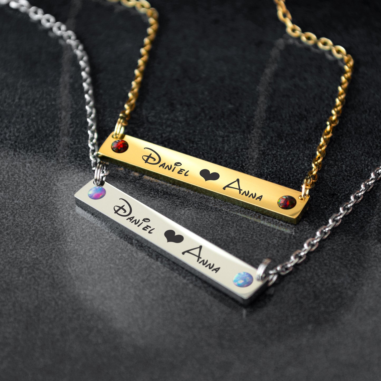 Custom Engraved Necklace – Name or Short Text Jewelry