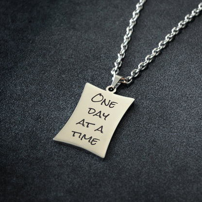 Custom Name Necklace – Engraved Minimalist Jewelry