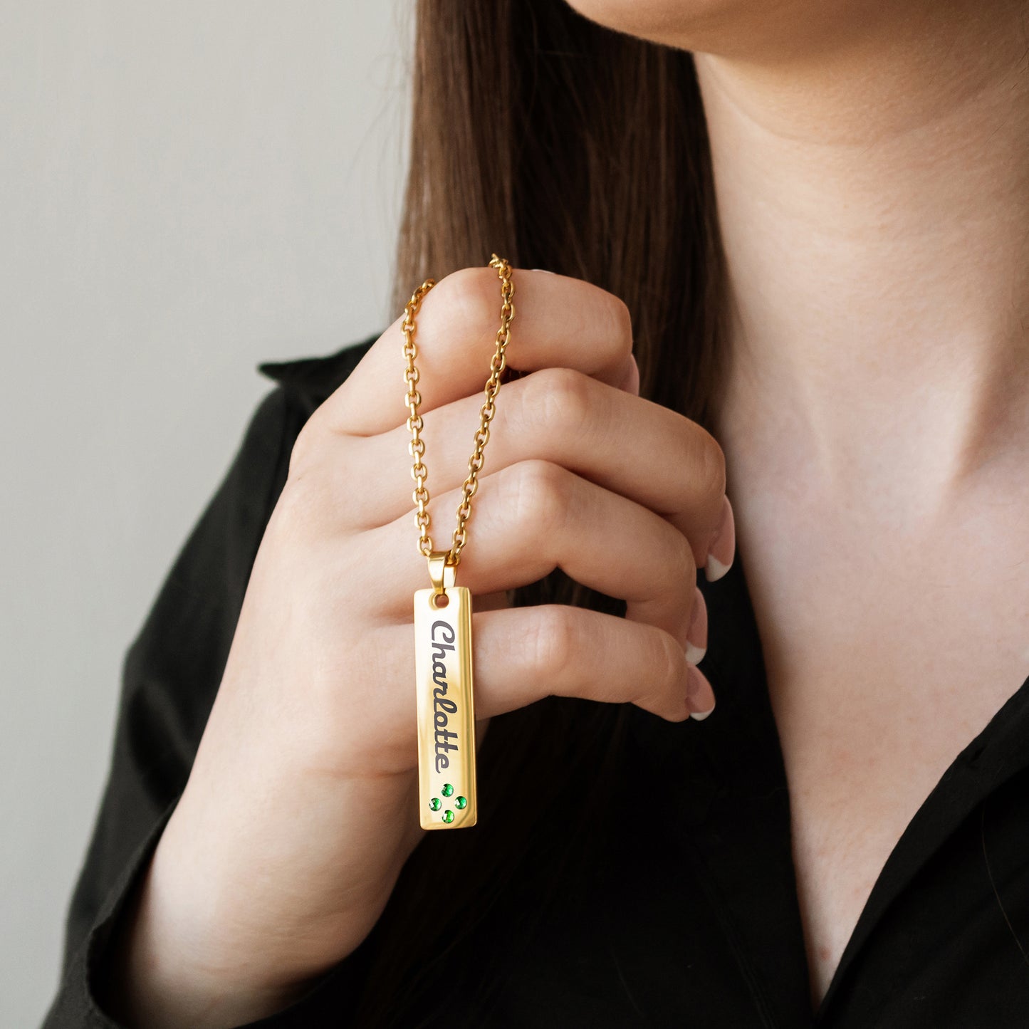 Personalized Text Pendant – Custom Engraved Jewelry Gift