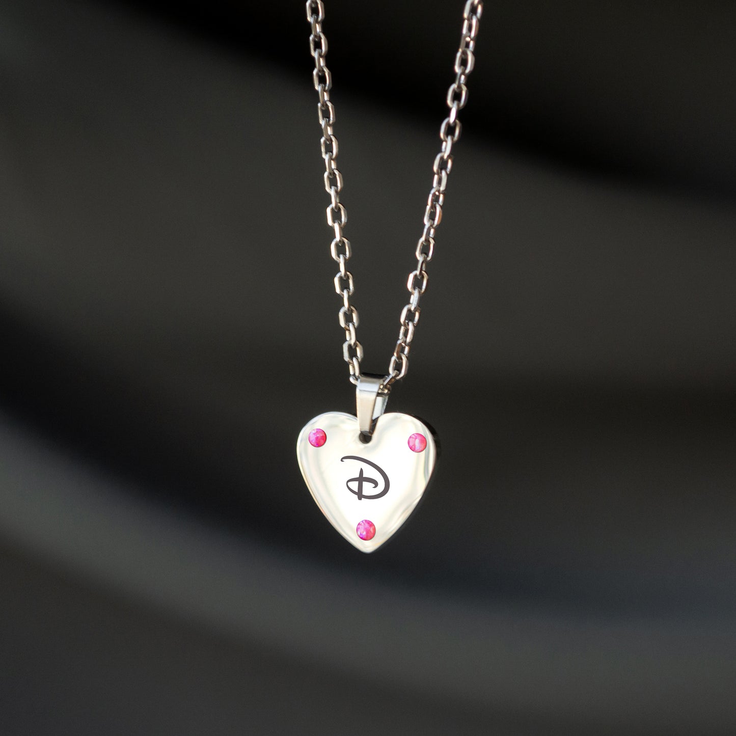 Custom Initial Necklace – Engraved Letter Pendant