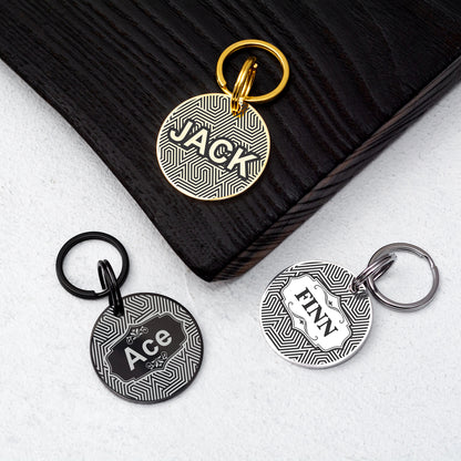 Custom Dog Tag - Engraved Double Sided Pet ID Tag with Phone