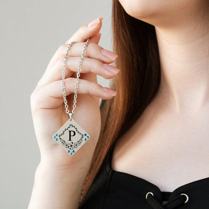 Minimalist Initial Necklace – Custom Engraved Jewelry