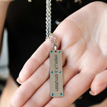 Personalized Name Necklace – Custom Engraved Pendant