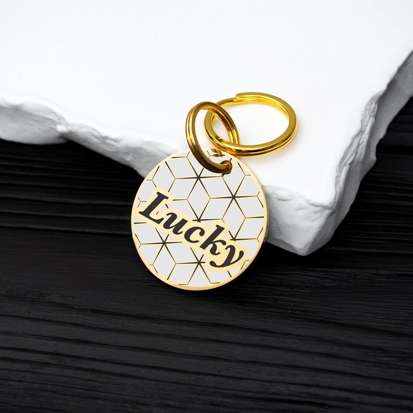 Stainless Steel Dog ID Tag - Custom Engraved Pet Tag