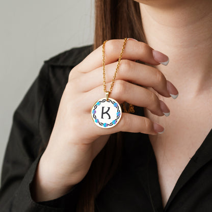 Initial Charm Necklace – Personalized Engraved Jewelry
