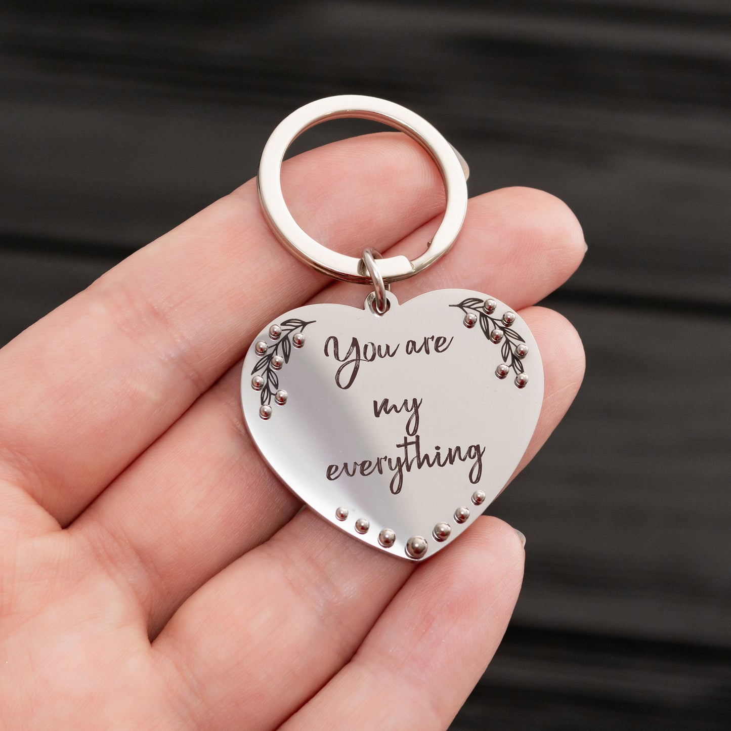 Personalized Gift Keychain - Custom Engraved Keepsake