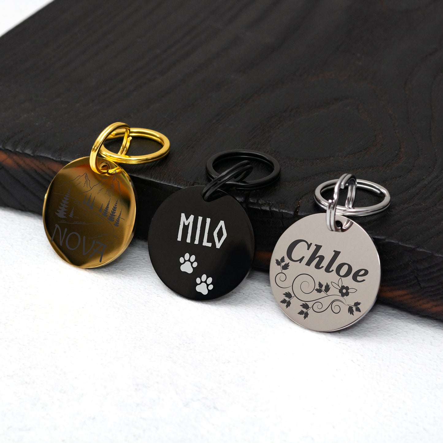 Double Sided Pet Tag - Custom Engraved ID with Phone Number