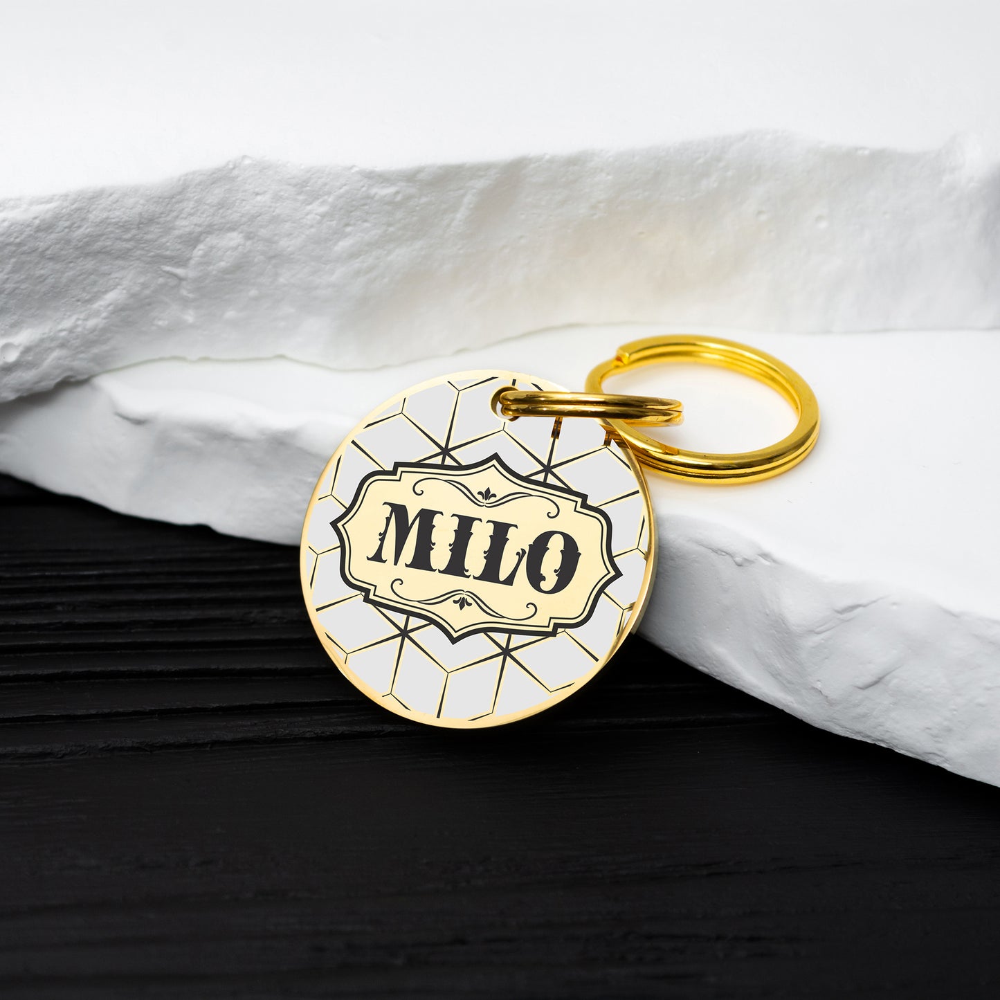 Engraved Dog Tag - Personalized Pet Collar Tag with ID