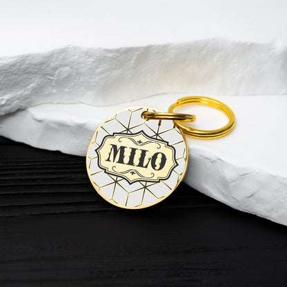 Engraved Dog Tag - Personalized Pet Collar Tag with ID
