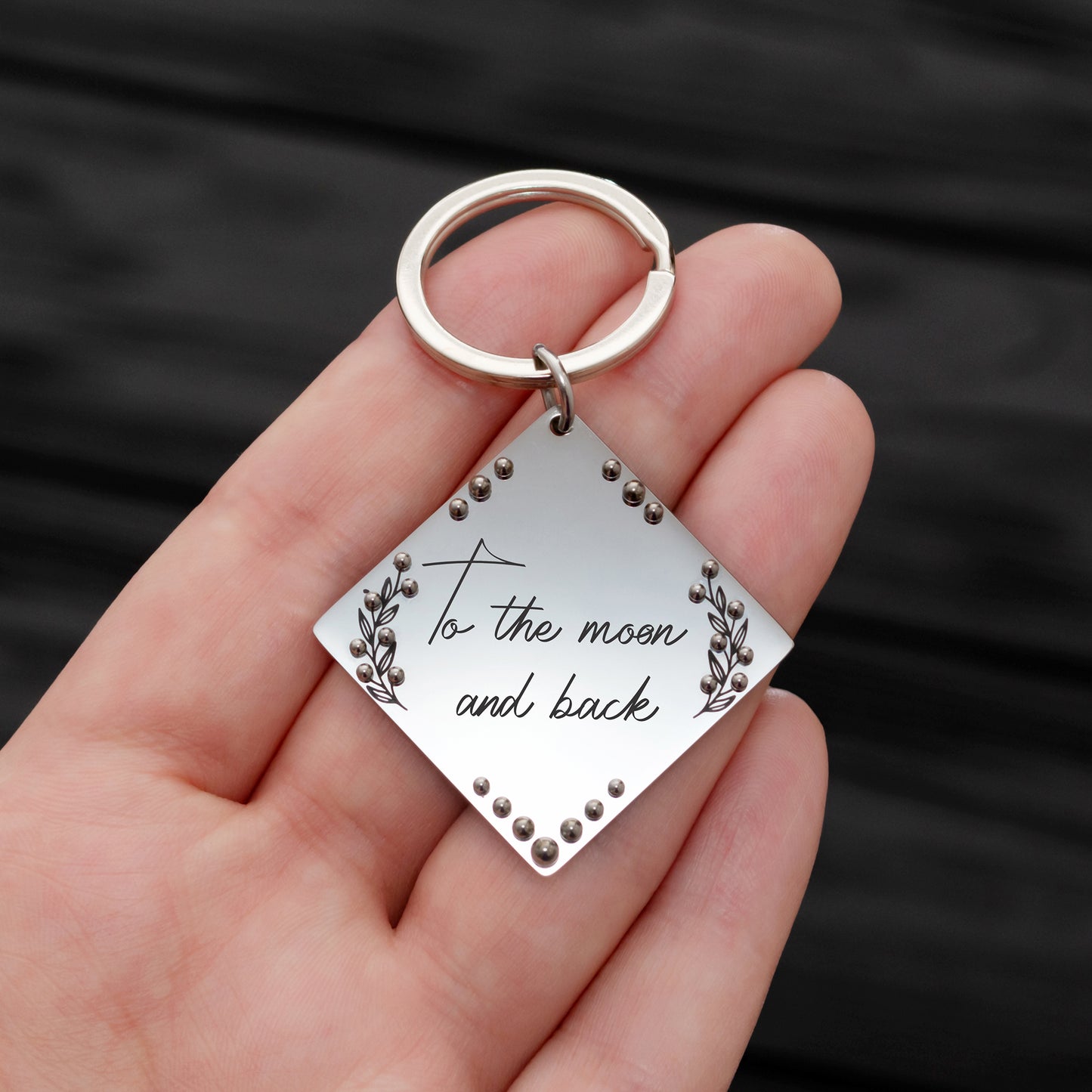 Love Note Keychain - Custom Keepsake with Your Message