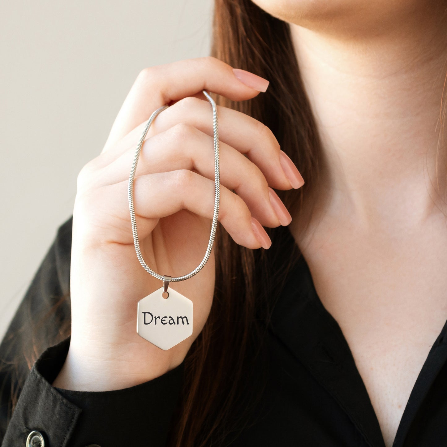 Personalized Text Pendant – Custom Engraved Jewelry Gift
