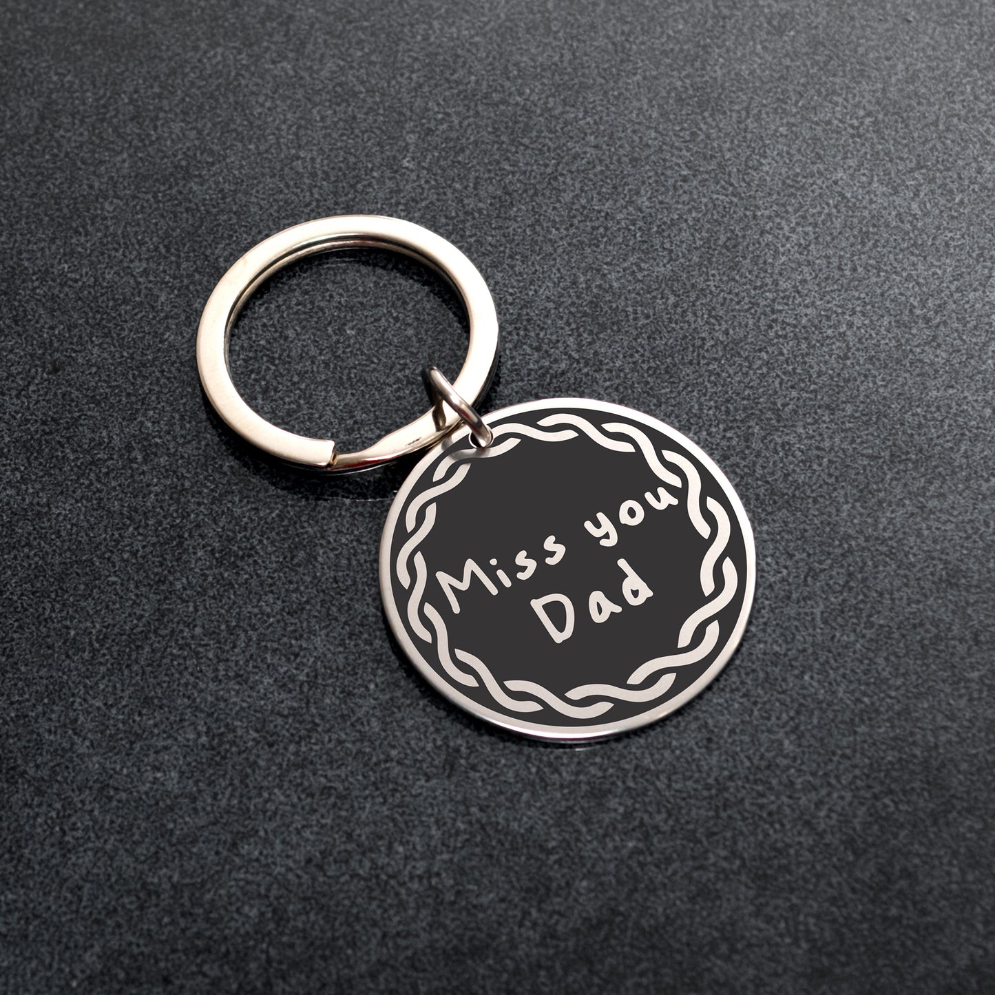 Custom Memorial Keychain - Text or Handwriting Engraving