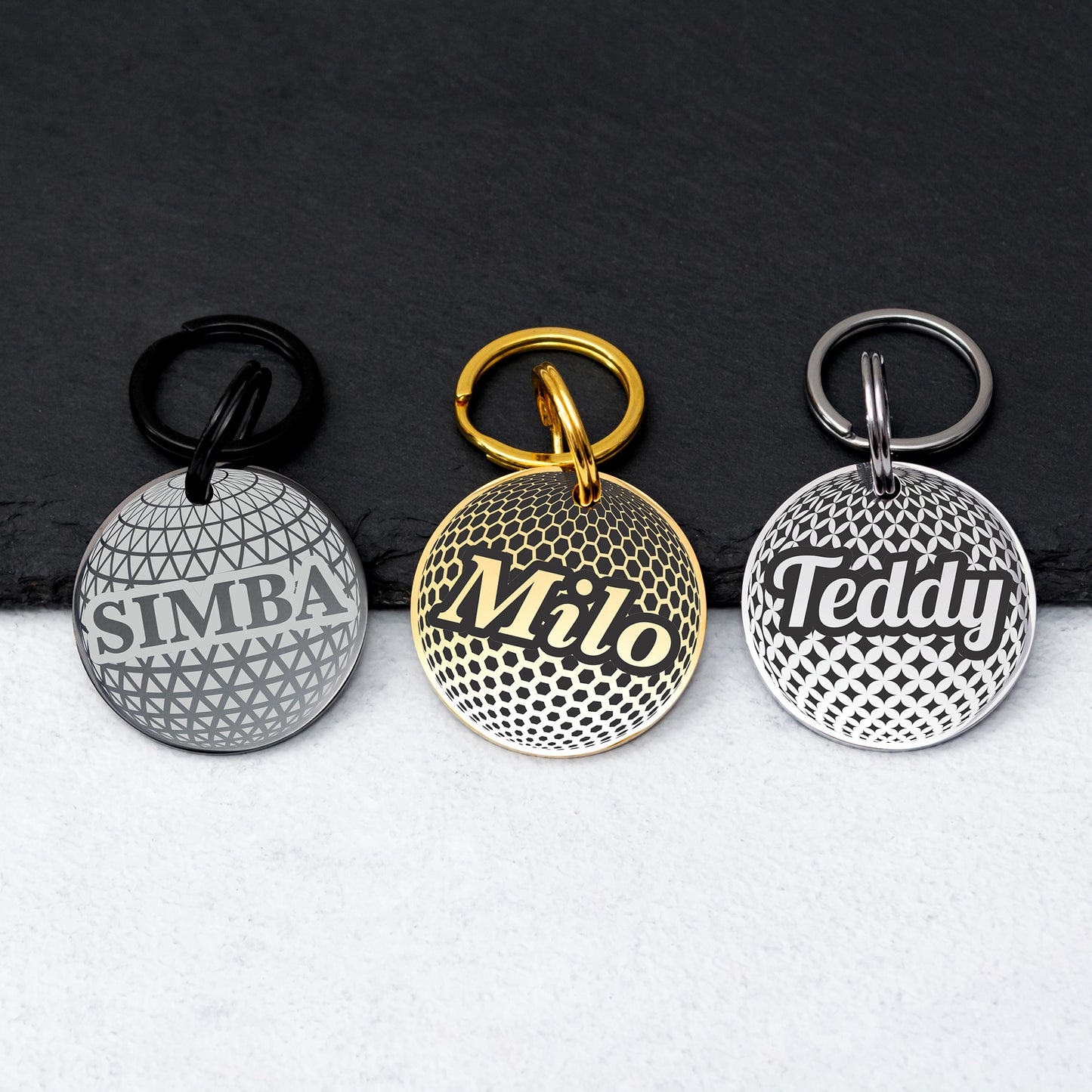 Personalized Dog and Cat Tag - Stainless Steel Engraved Pet ID Tag