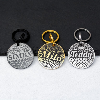 Personalized Dog and Cat Tag - Stainless Steel Engraved Pet ID Tag