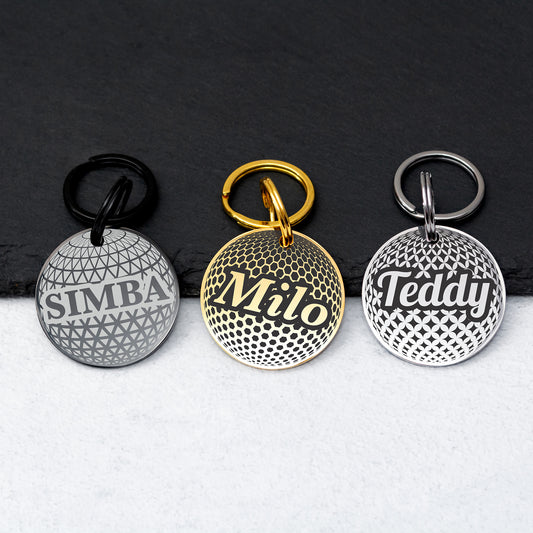 Personalized Dog and Cat Tag - Stainless Steel Engraved Pet ID Tag
