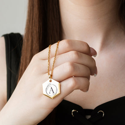 Personalized Letter Necklace – Custom Monogram Pendant
