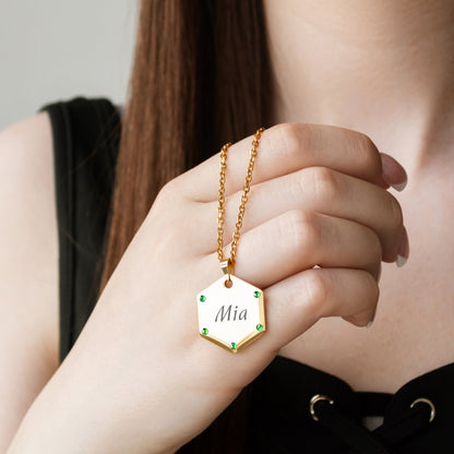 Engraved Name Bar Necklace – Personalized Everyday Jewelry