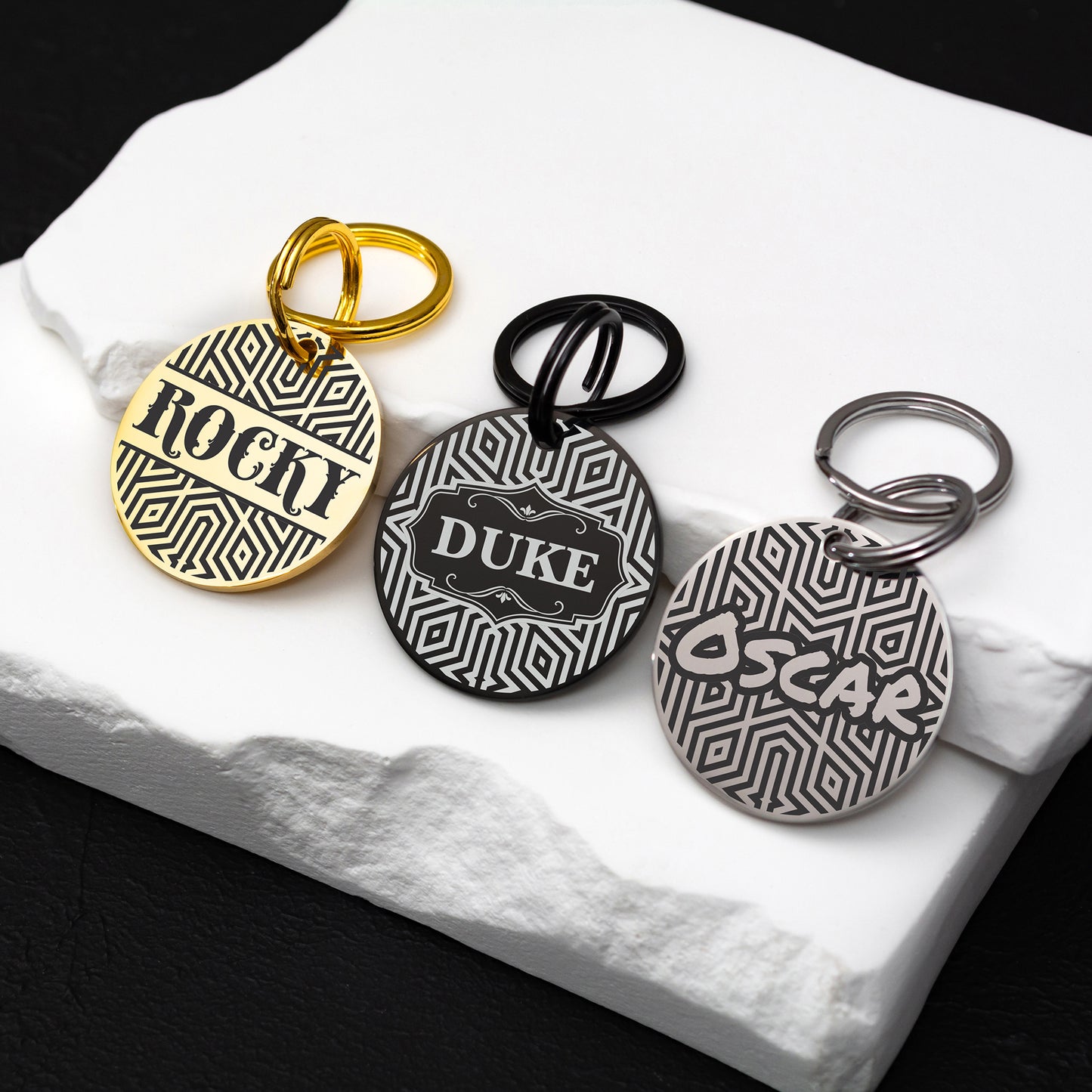 Stainless Steel Dog ID Tag - Custom Engraved Pet Tag