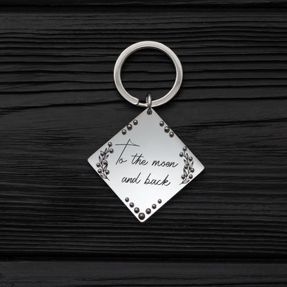 Love Note Keychain - Custom Keepsake with Your Message