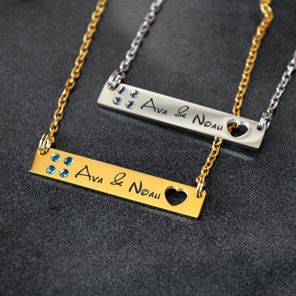 Custom Name Pendant – Personalized Engraved Necklace