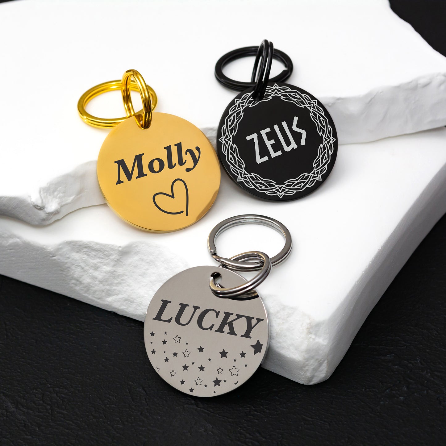 Double Sided Pet Tag - Custom Engraved ID with Phone Number