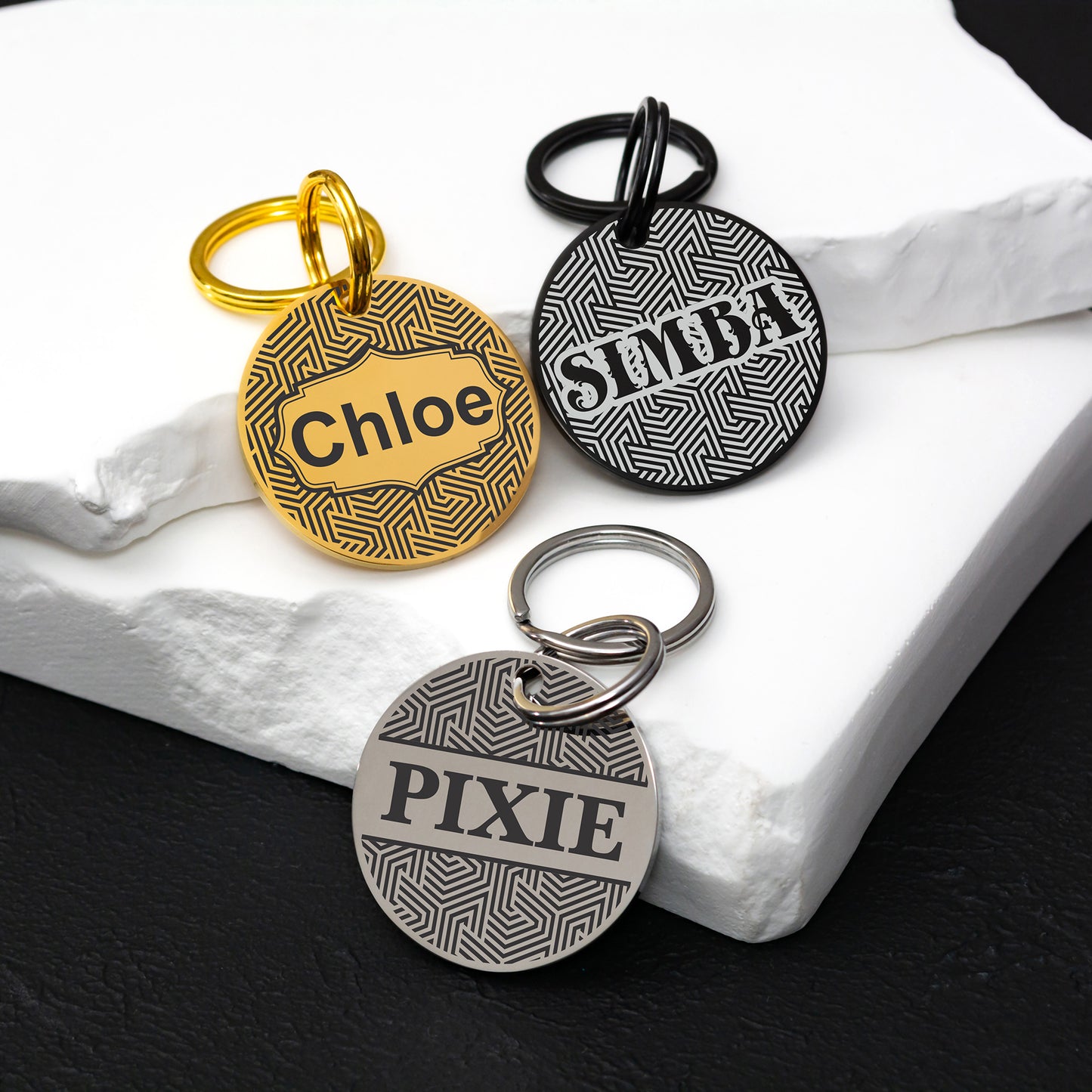 Double Sided Pet Tag - Custom Engraved ID with Phone Number