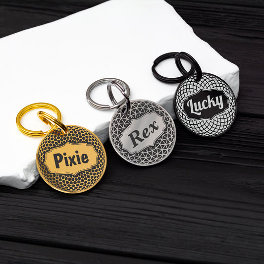 Custom Cat and Dog Tag - Stainless Steel Engraved Pet ID
